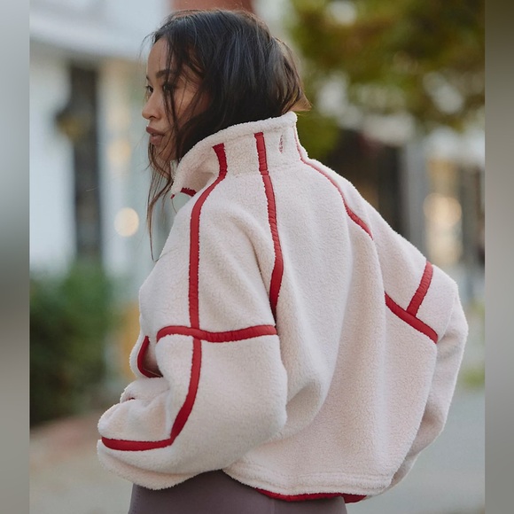 Free People Mountain High Half Zip Fleece Ballet Slipper Combo XS - Picture 2 of 11